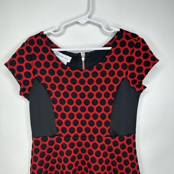 Bonnie Jean Dress A Line Polka Dot Printed Dress 6 #U1061 - Picture 3 of 10